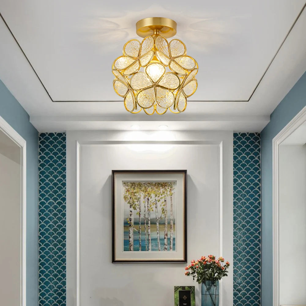 Crystal Petal LED Ceiling Light