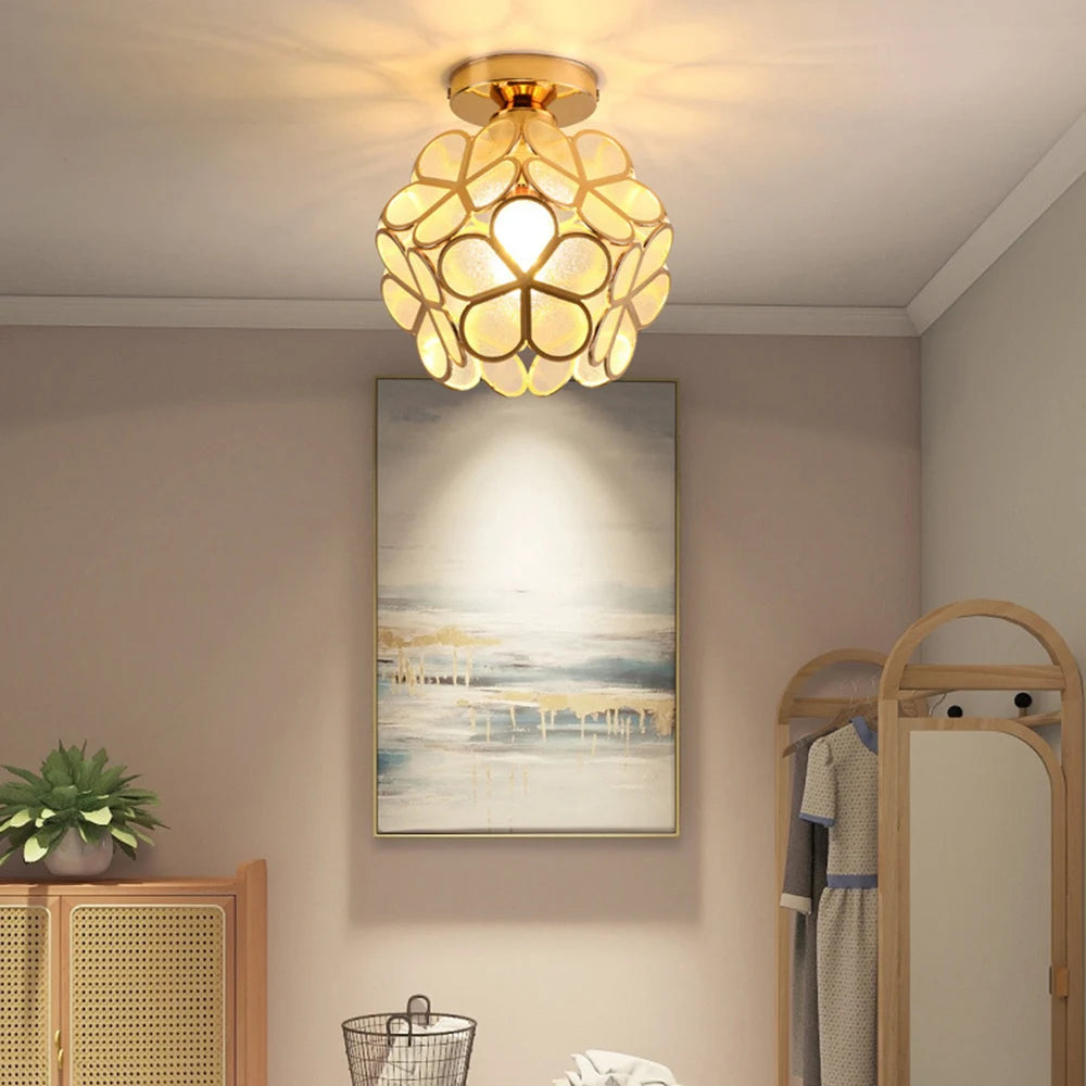 Crystal Petal LED Ceiling Light