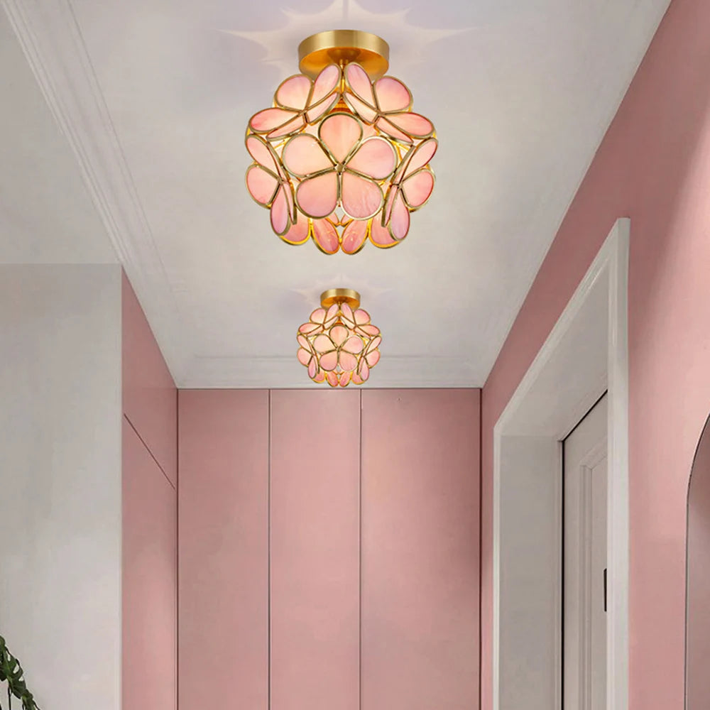 Crystal Petal LED Ceiling Light