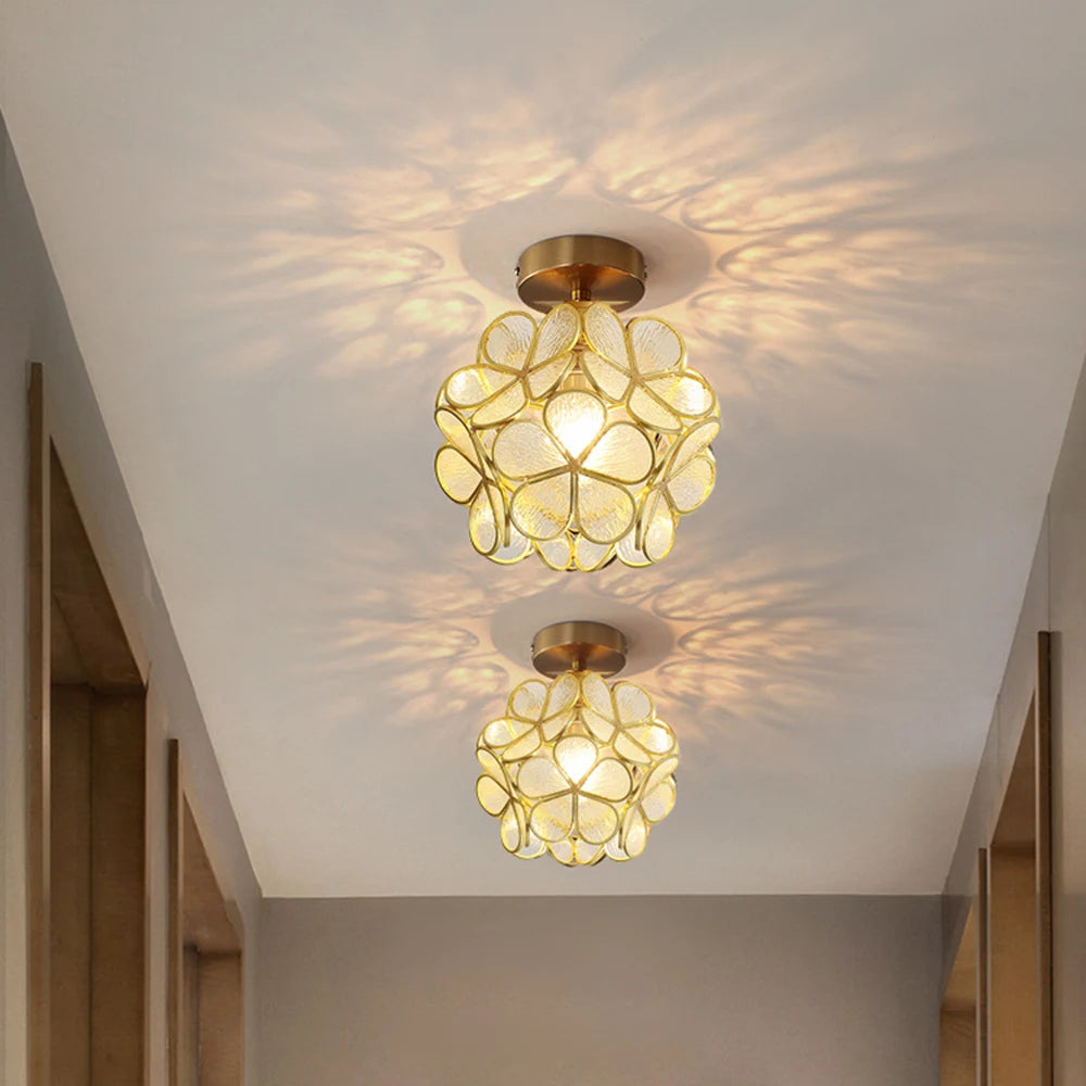 Crystal Petal LED Ceiling Light