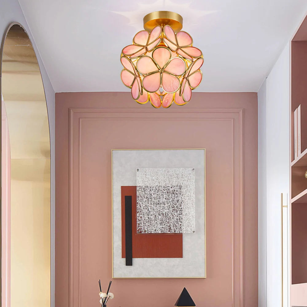 Crystal Petal LED Ceiling Light