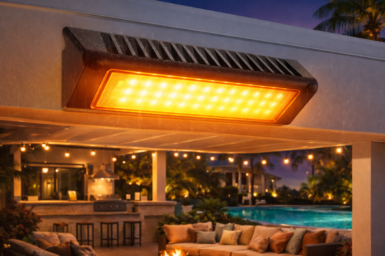 Dual-Color LED RV Porch & Awning Light