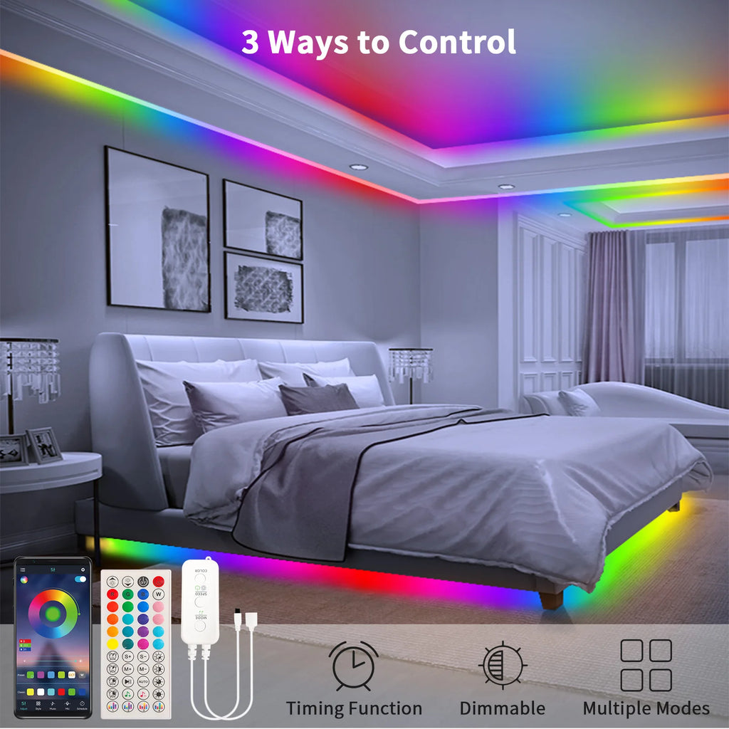 RGB LED Neon Light with Dimmer Kit