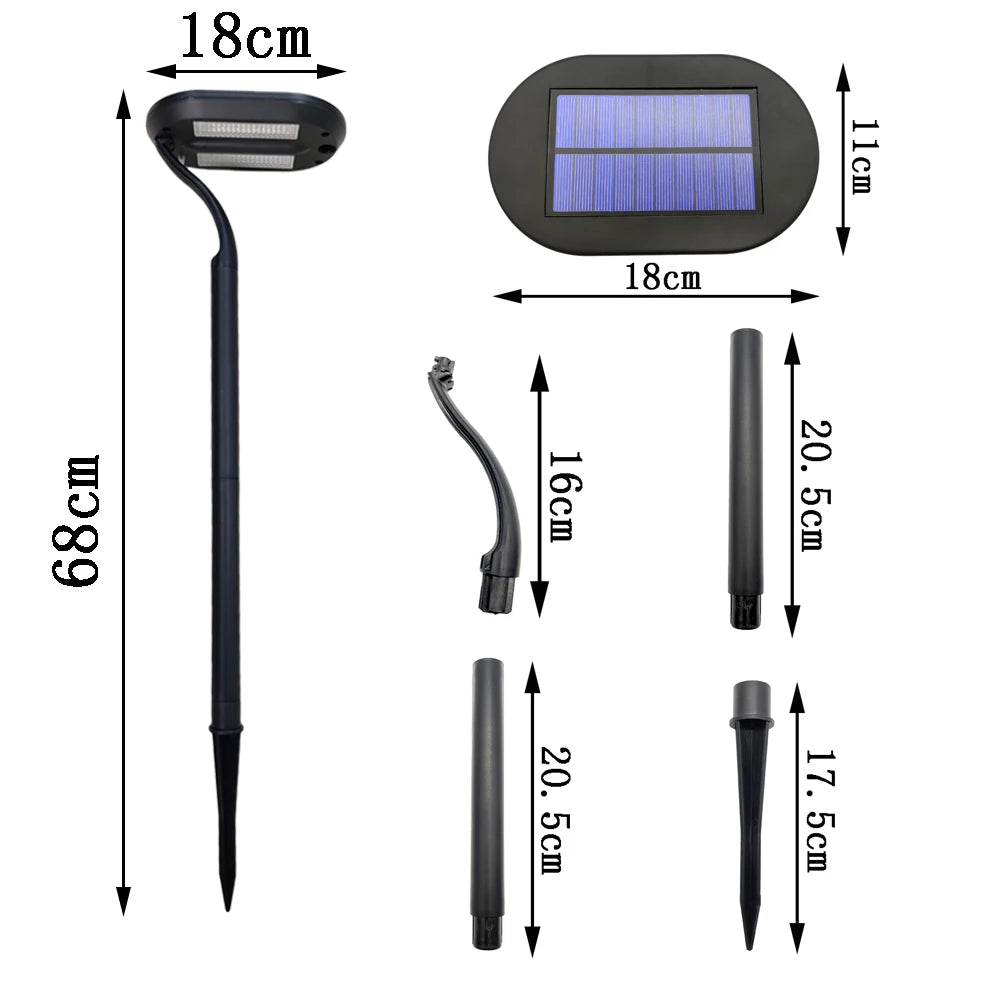 Solar LED Garden Pathway Lights – 2 Pack
