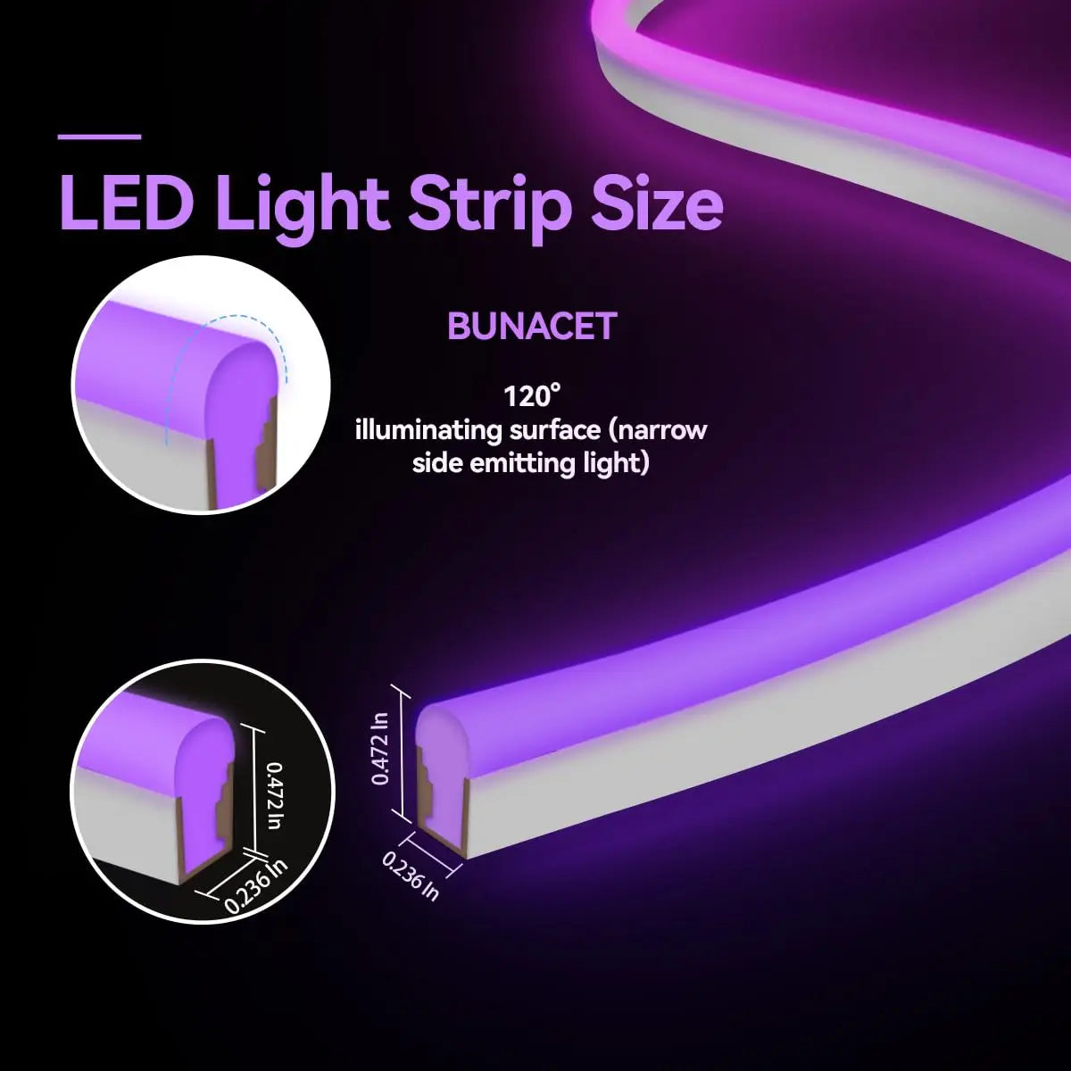 RGB LED Neon Light with Dimmer Kit