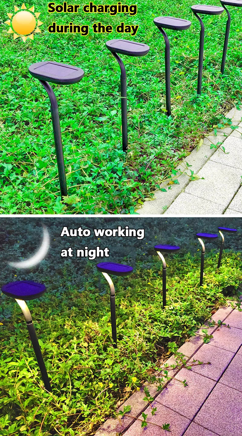 Solar LED Garden Pathway Lights – 2 Pack