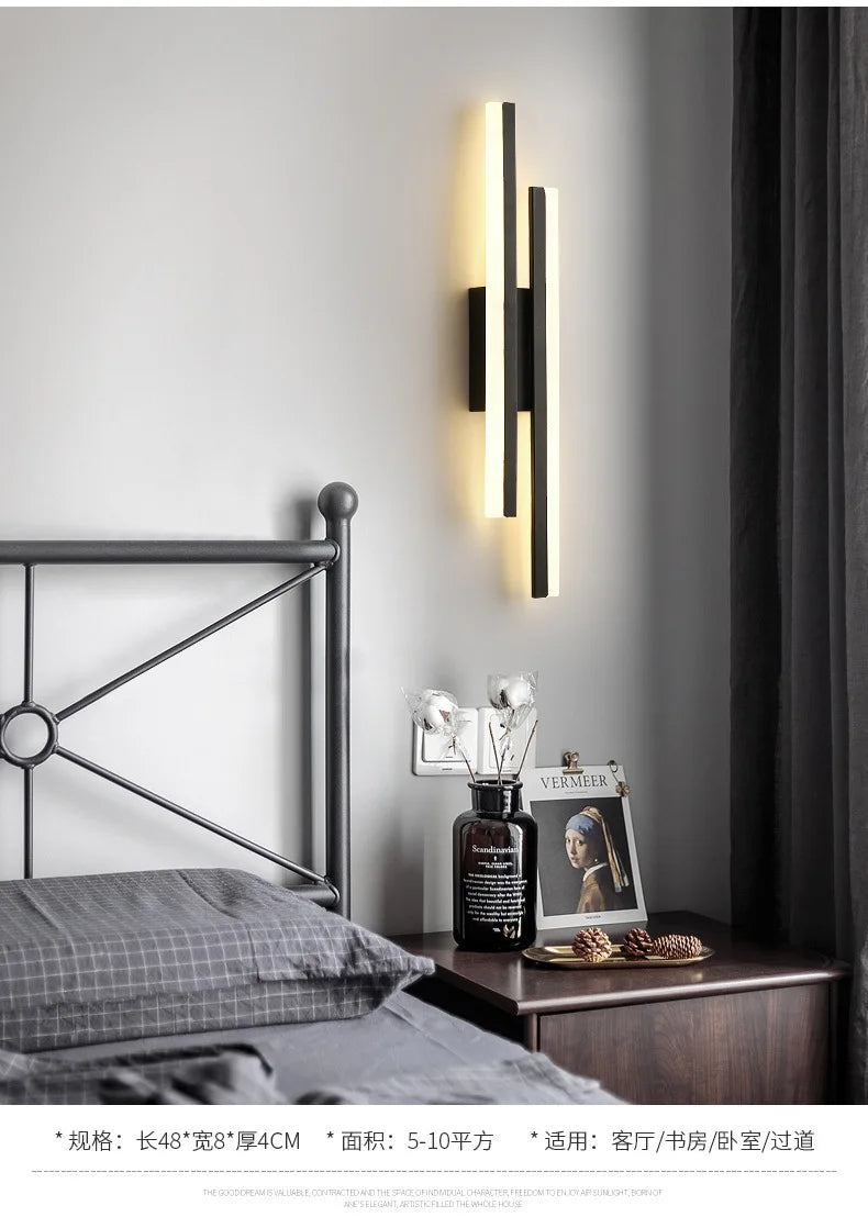 Copper Accent Acrylic LED Wall Sconce