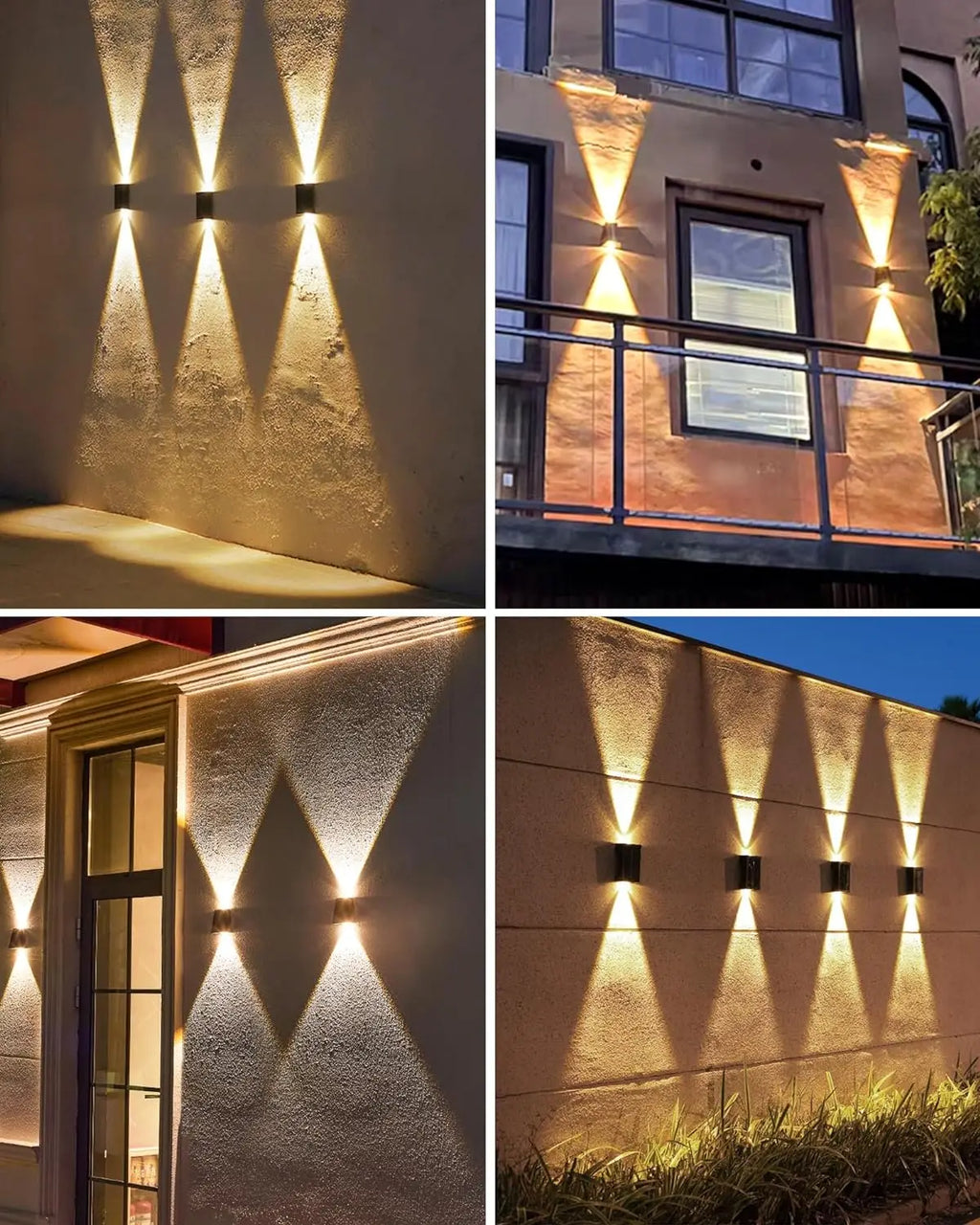 Solar LED Up & Down Outdoor Wall Light