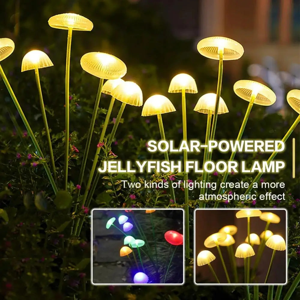 Solar LED Mushroom Flower Garden Lights