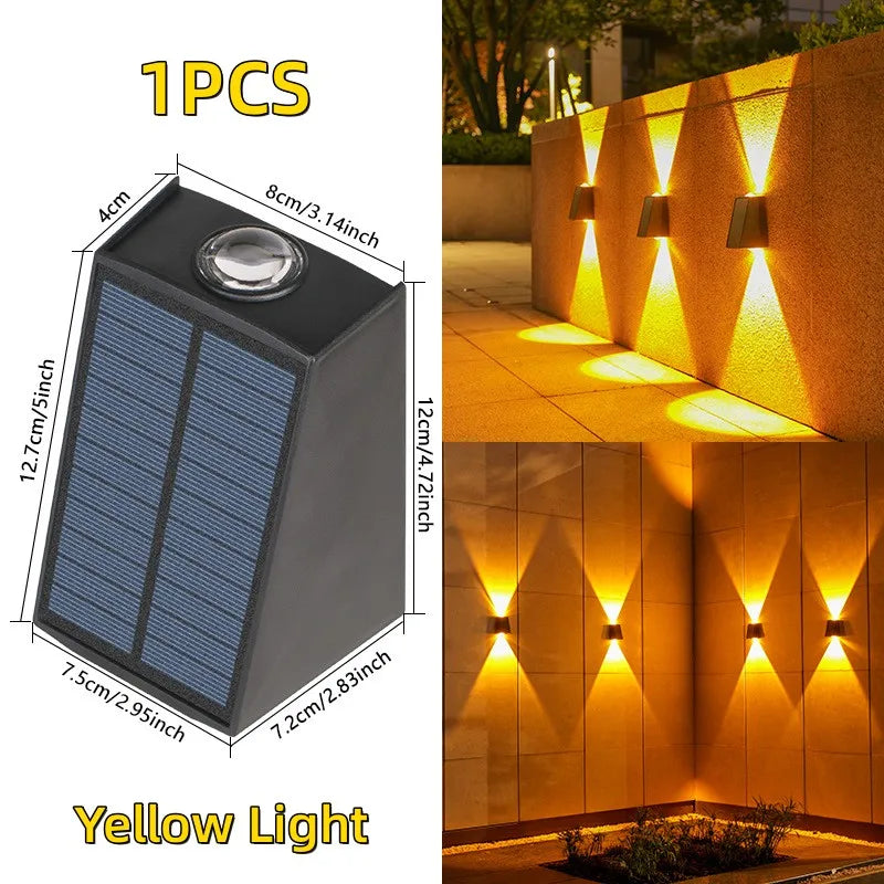Solar LED Up & Down Outdoor Wall Light