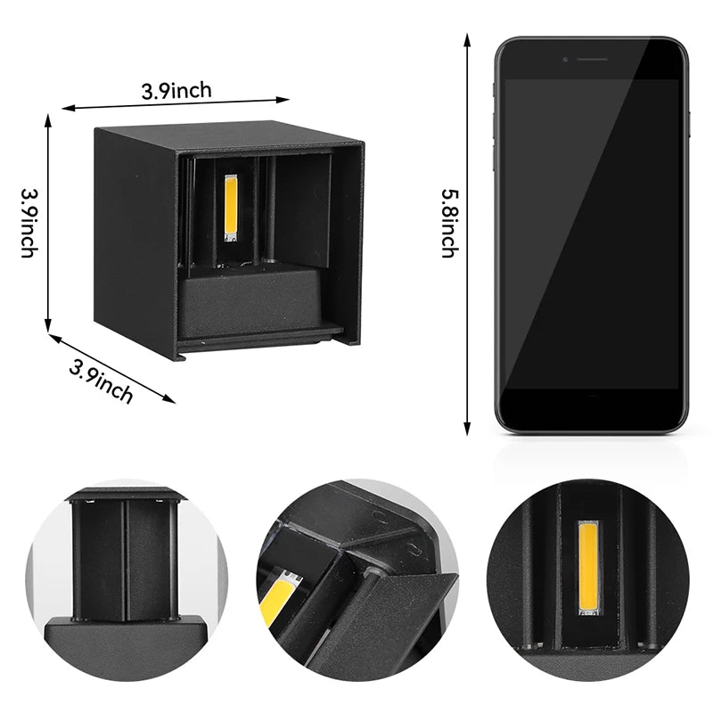 Waterproof Outdoor LED Wall Light – Aluminum