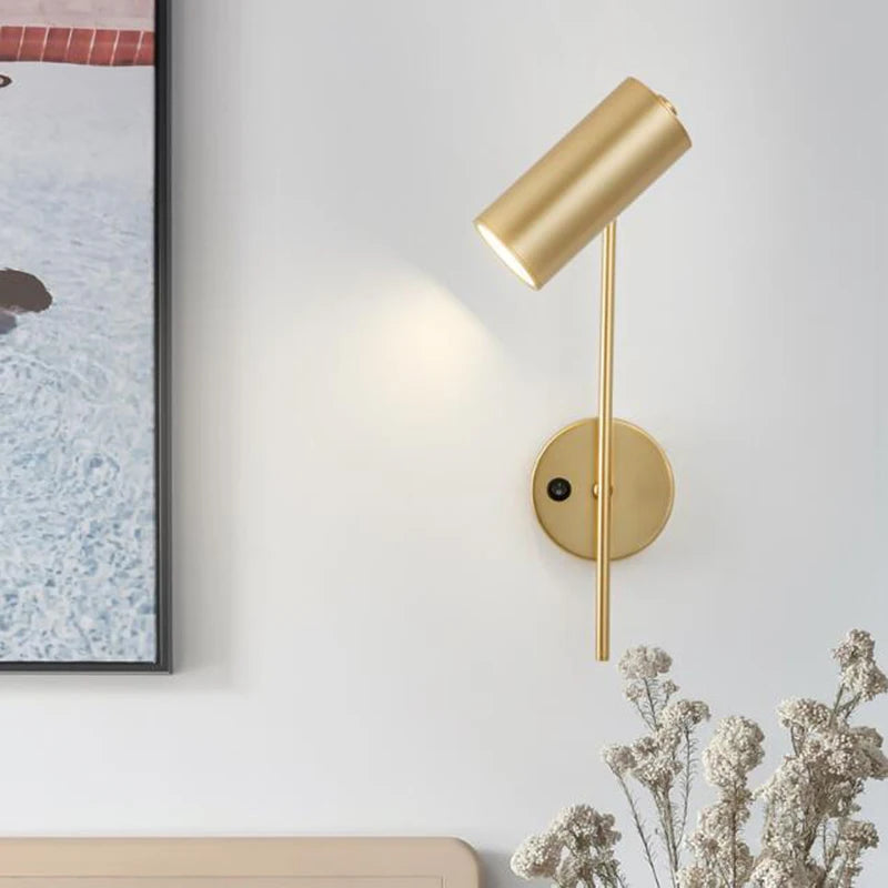Minimalist LED Rotatable Wall Light with Switch