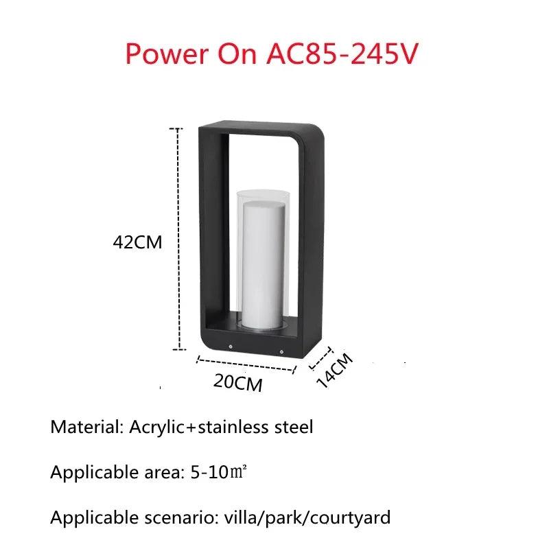 Solar LED Landscape Fence & Lawn Light
