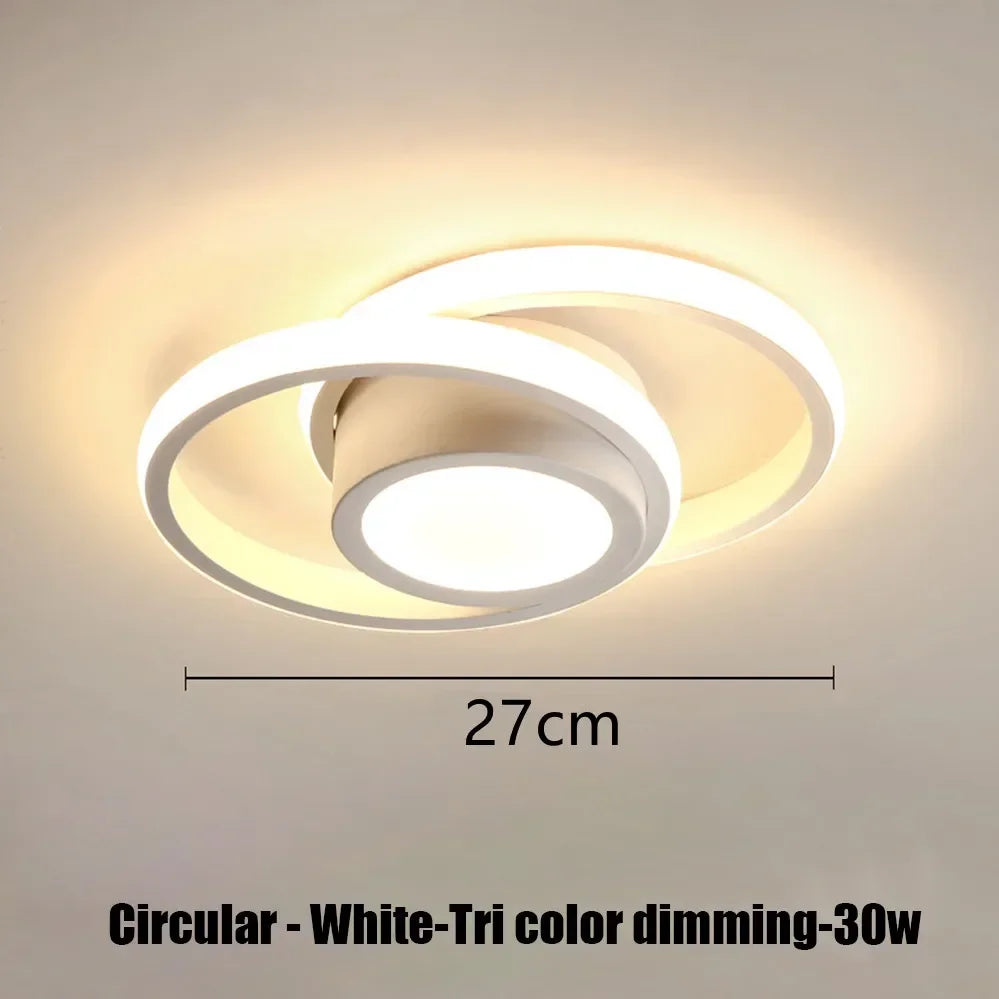 Modern LED Surface Mounted Ceiling Light – 3 Color Dimming