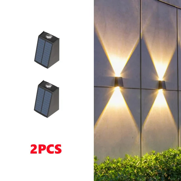 Solar LED Up & Down Outdoor Wall Light