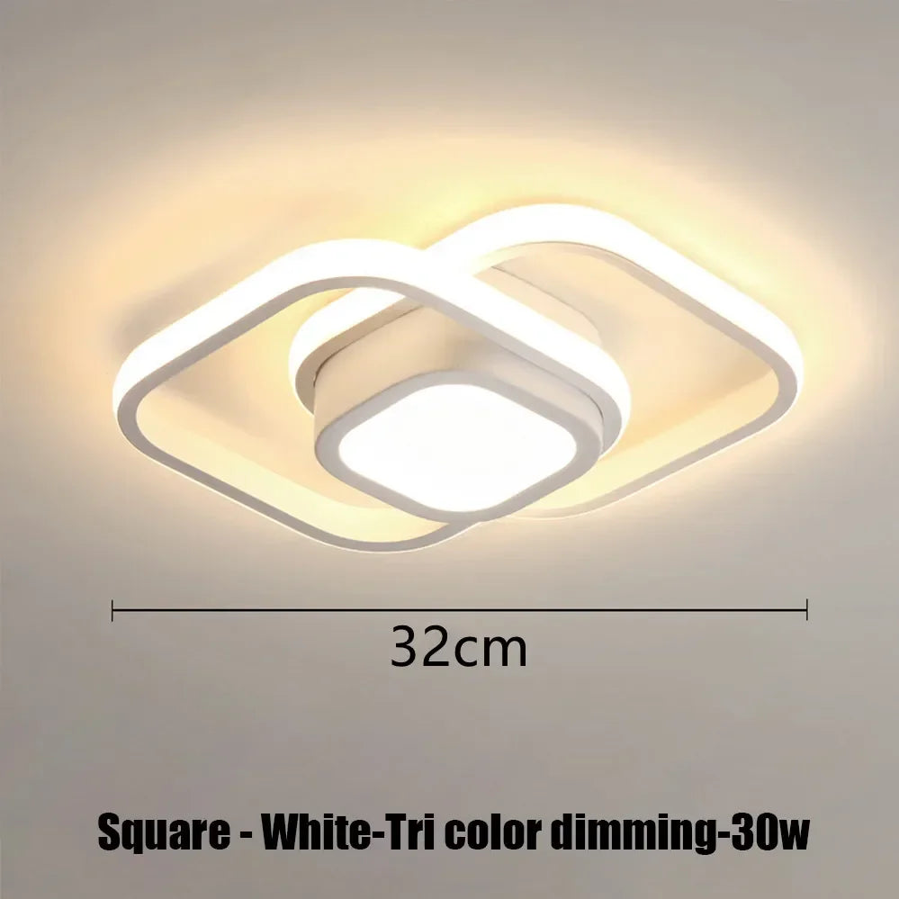 Modern LED Surface Mounted Ceiling Light – 3 Color Dimming