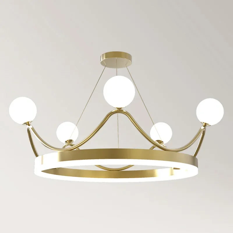 Luxury Crown LED Pendant Chandelier