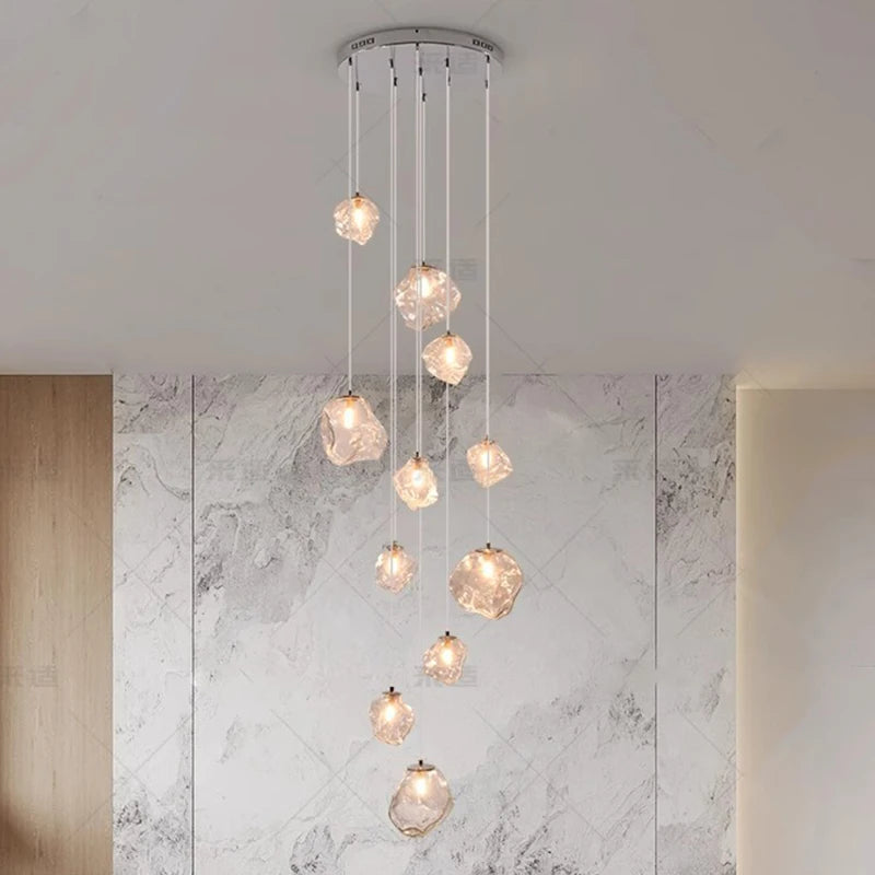 Modern LED Staircase Pendant Chandelier
