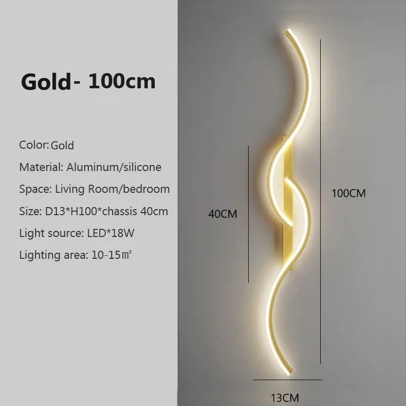Minimalist LED Long Strip Wall Sconce