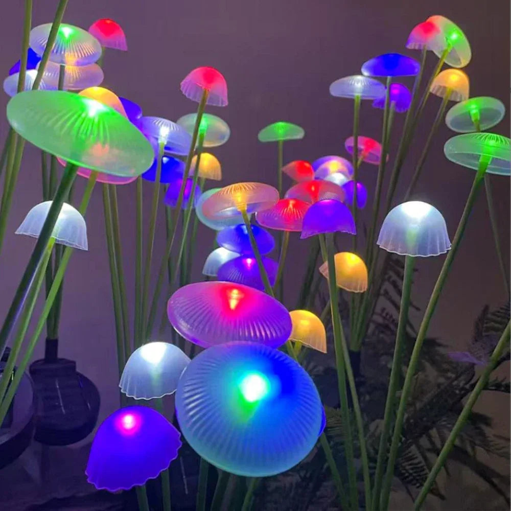 Solar LED Mushroom Flower Garden Lights