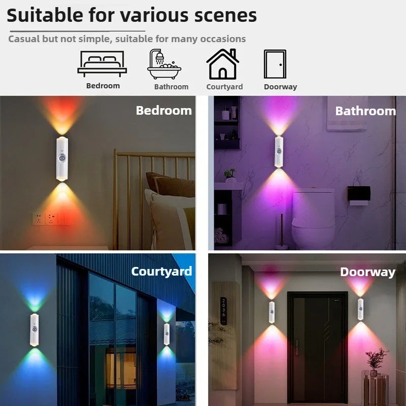 Smart RGB Gradient Motion Sensor Wall Light