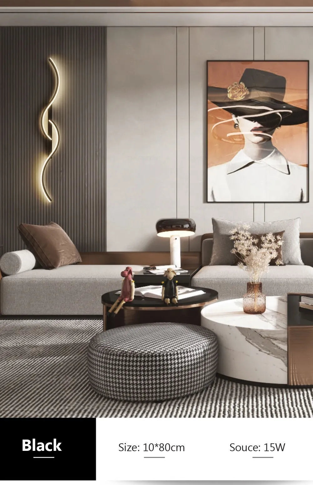 Minimalist LED Long Strip Wall Sconce