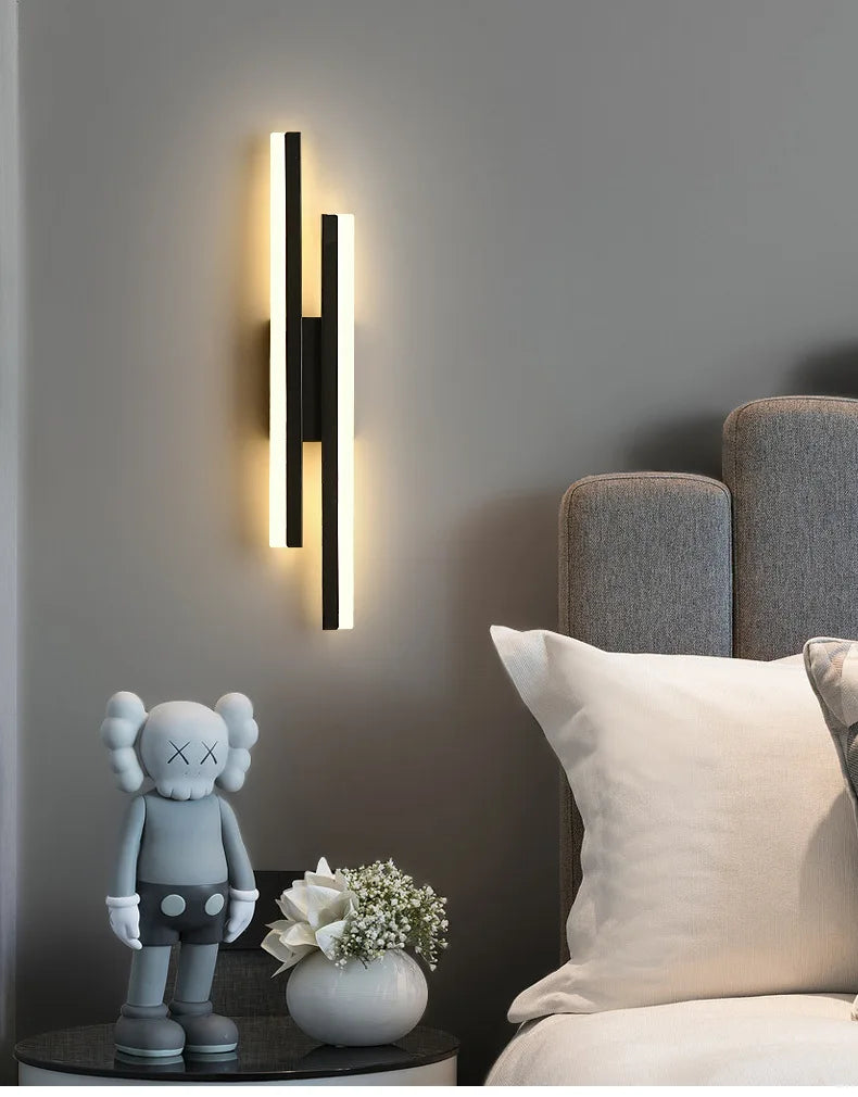 Copper Accent Acrylic LED Wall Sconce
