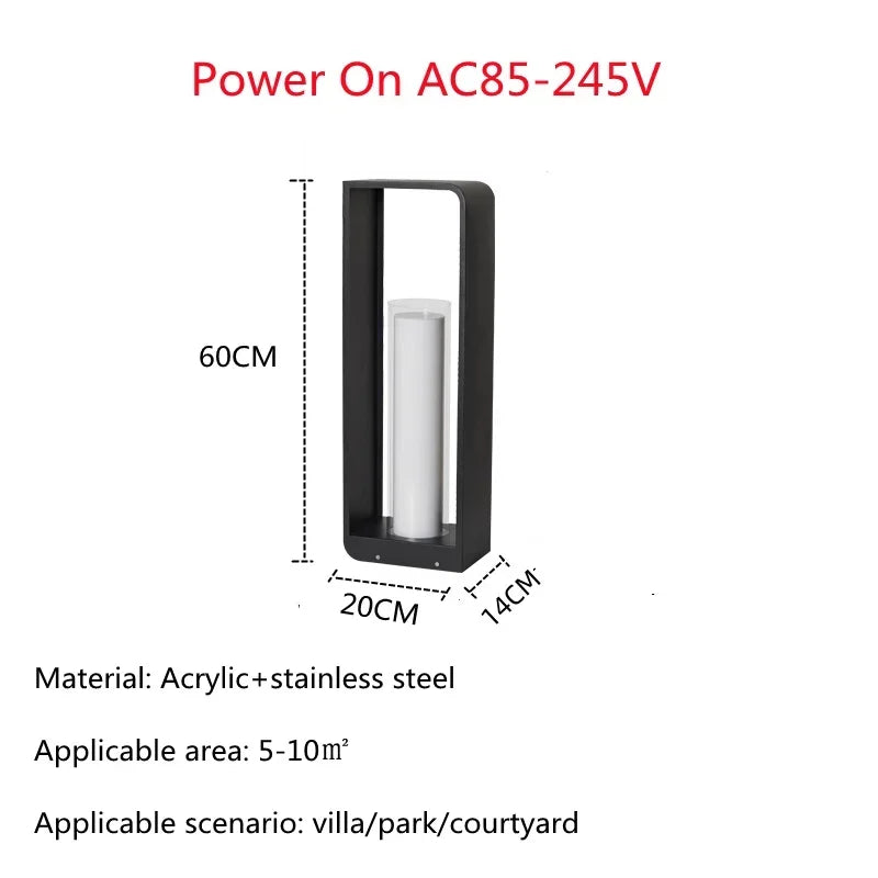 Solar LED Landscape Fence & Lawn Light