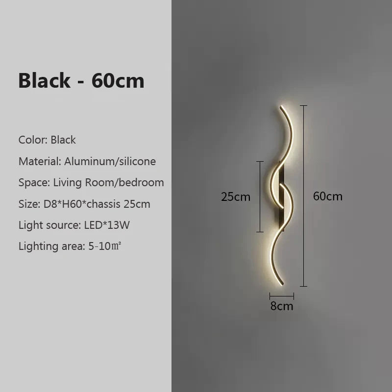 Minimalist LED Long Strip Wall Sconce