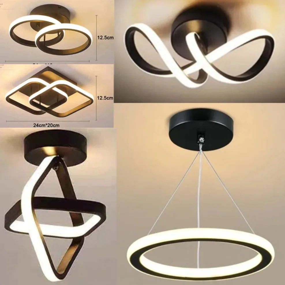 Modern LED Surface Mounted Ceiling Light – 3 Color Dimming