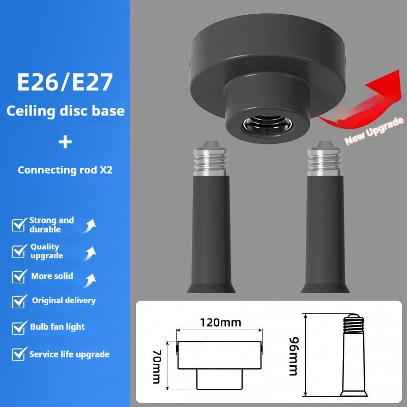 Low Profile RGB Ceiling Fan with Light & Remote Control
