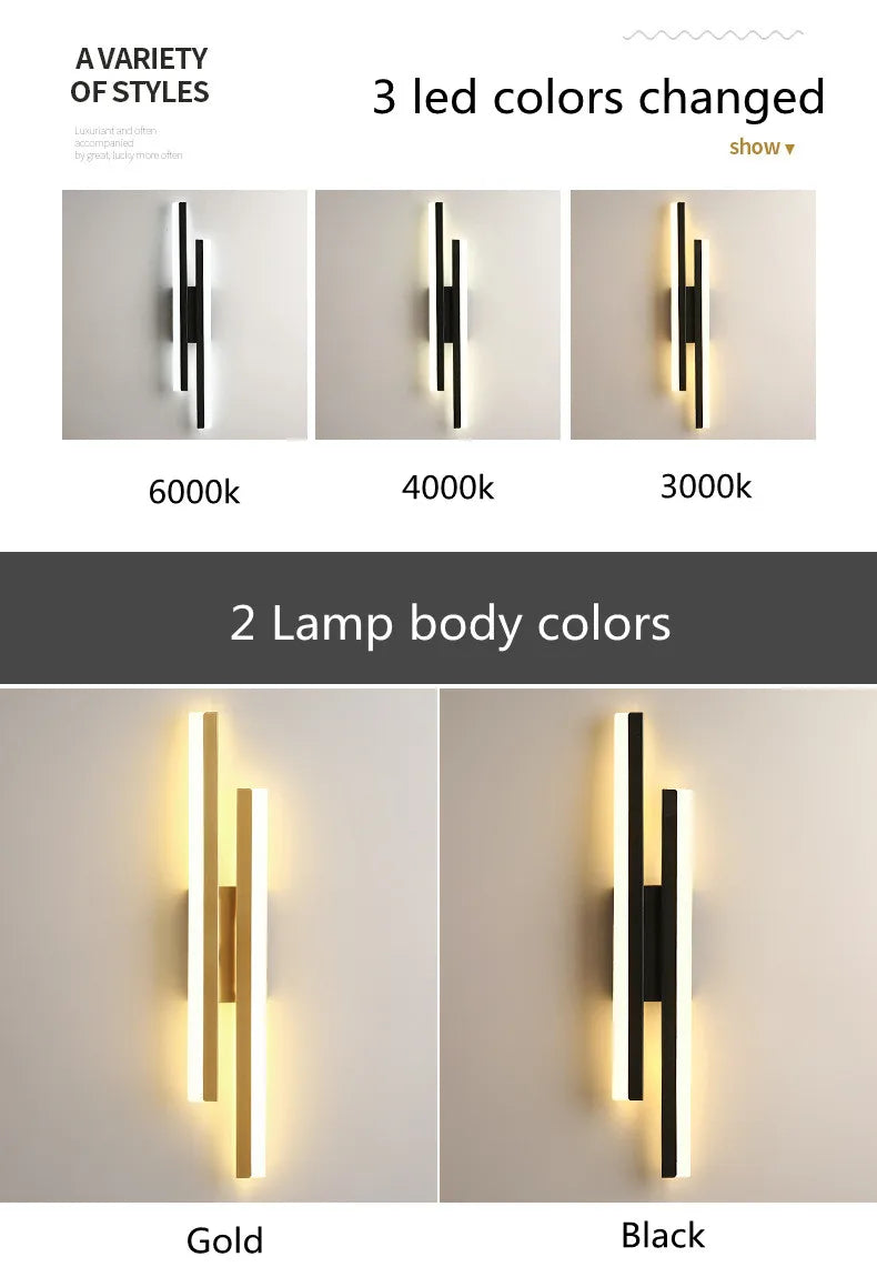 Copper Accent Acrylic LED Wall Sconce