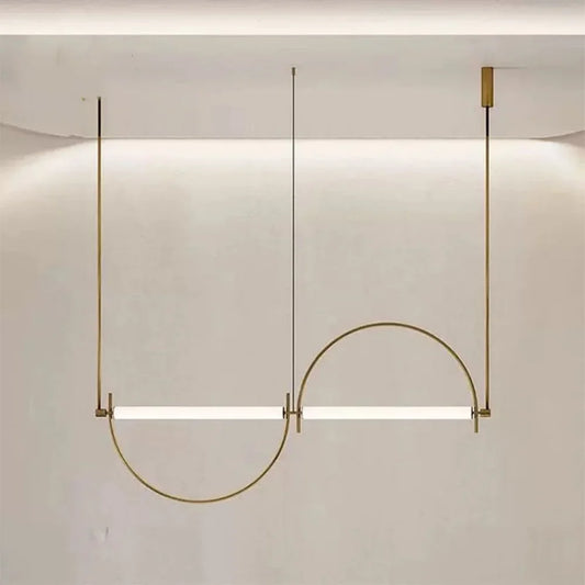 Minimalistisch design hangende led-kroonluchters hanglampen voor woonkamer kantoor slaapkamer binnen huis villa