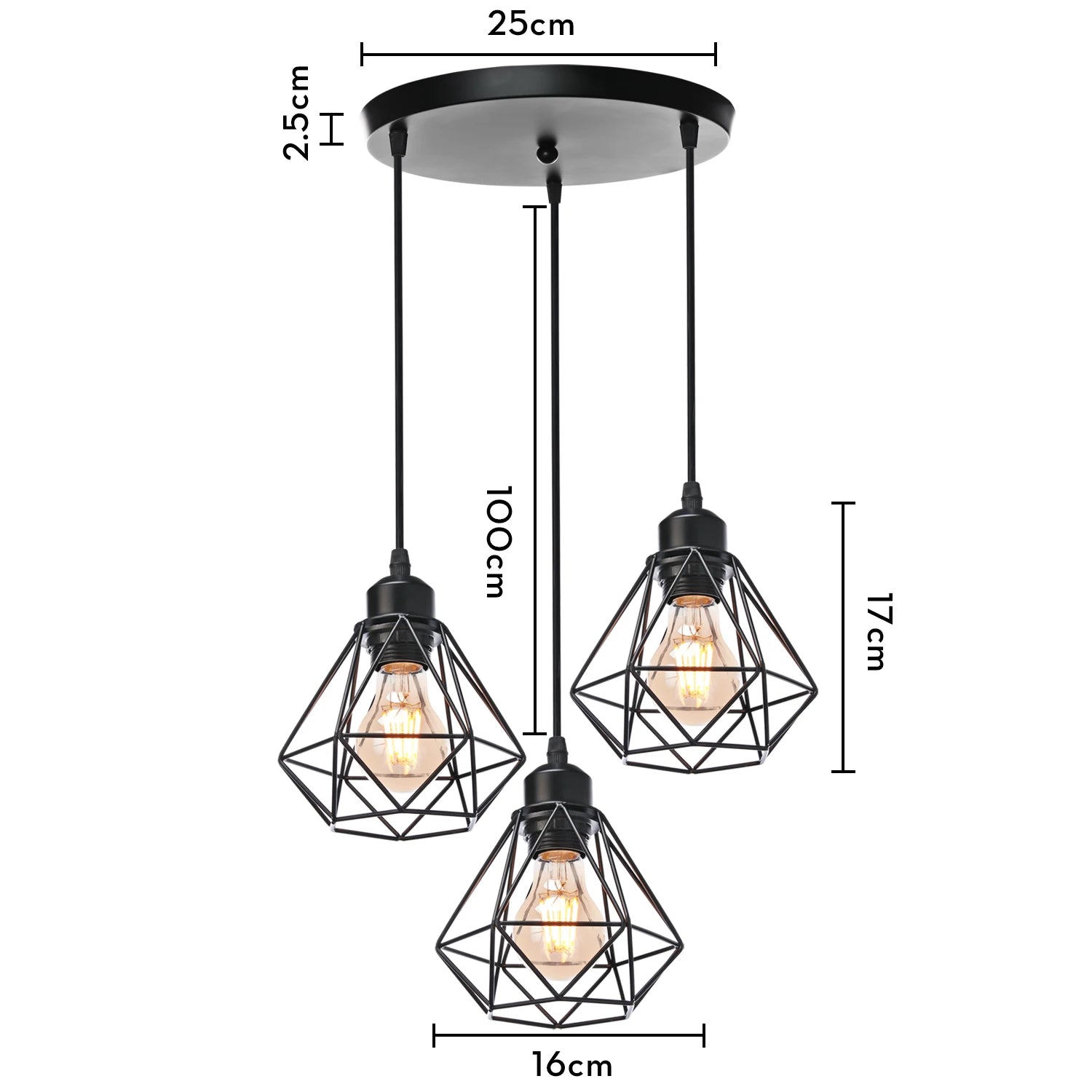 Industrial Adjustable LED Pendant Light