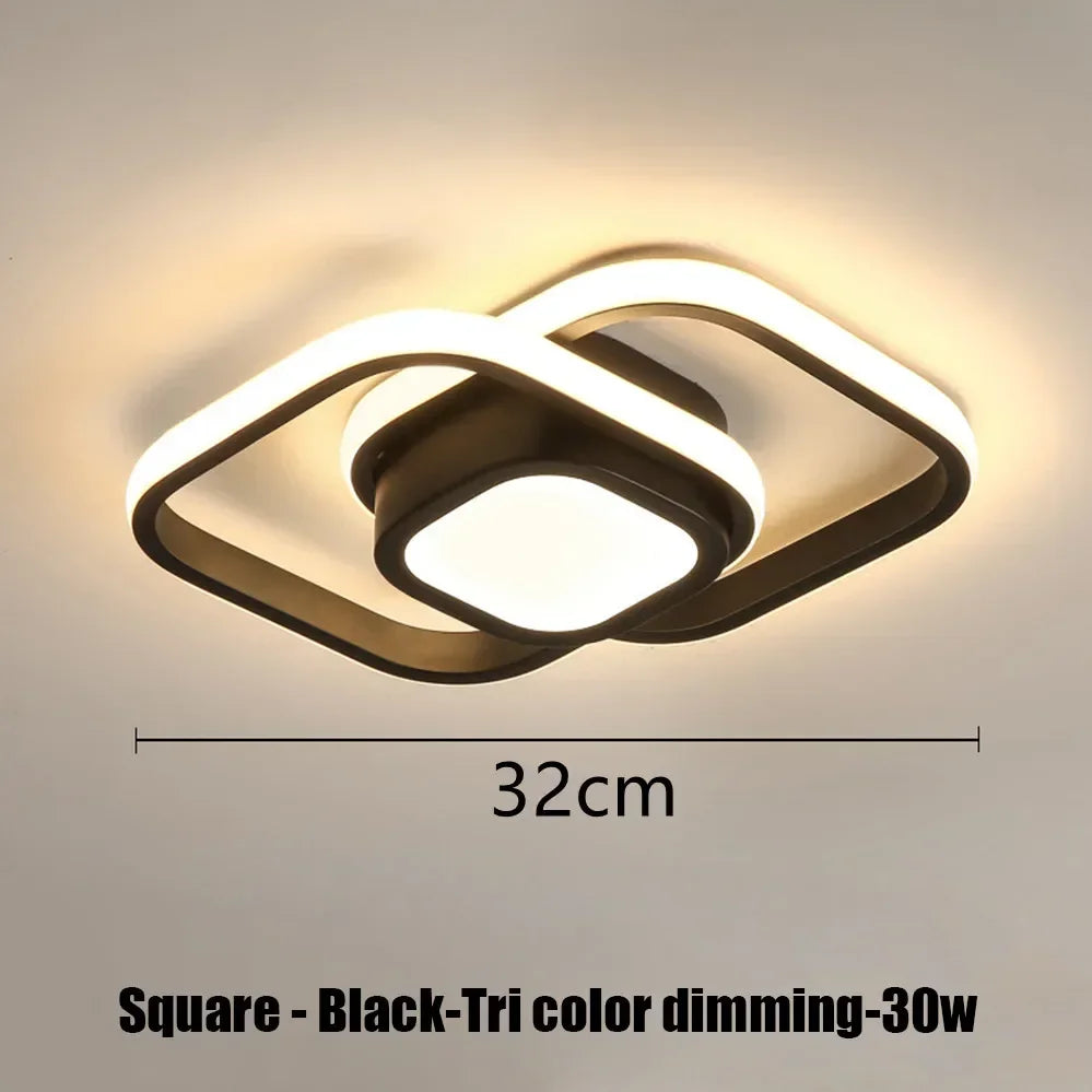 Modern LED Surface Mounted Ceiling Light – 3 Color Dimming