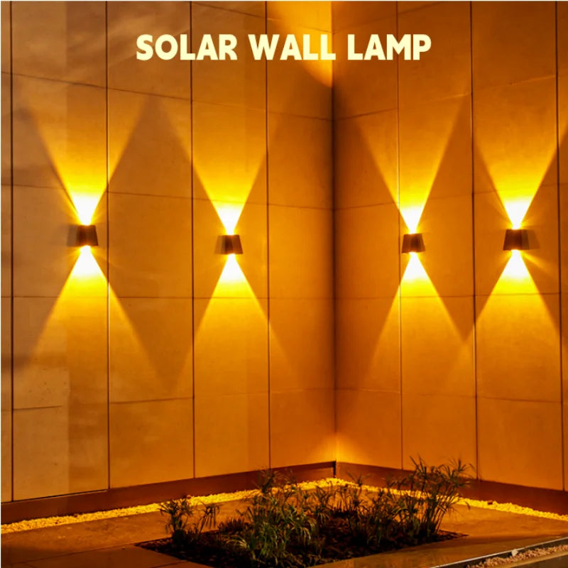 Solar LED Up & Down Outdoor Wall Light