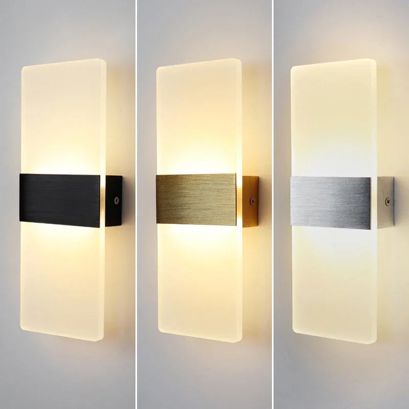 Minimalist Acrylic LED Long Wall Light