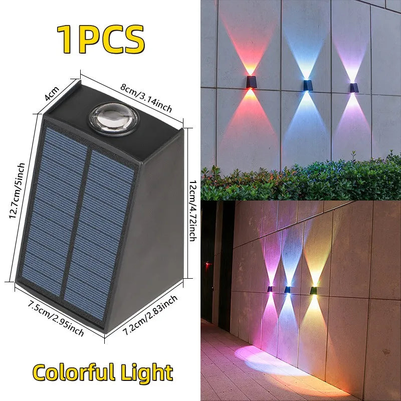 Solar LED Up & Down Outdoor Wall Light