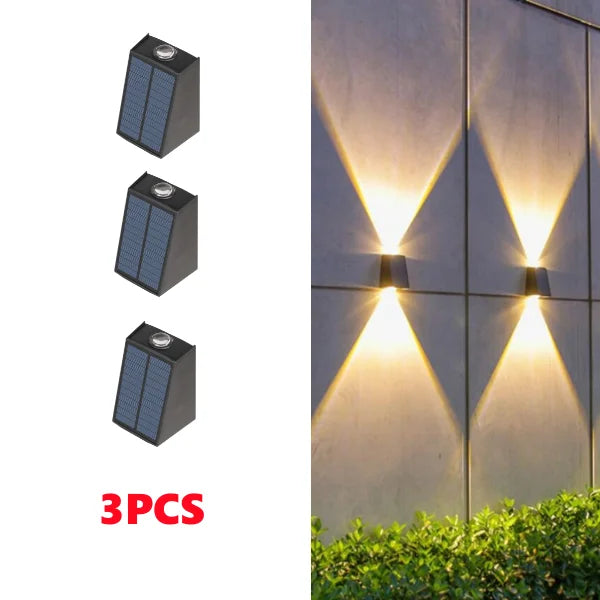 Solar LED Up & Down Outdoor Wall Light