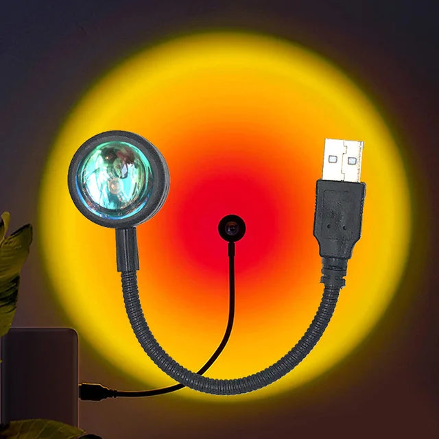 LED Sunset Projection Night Light