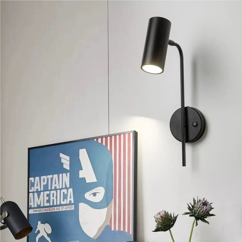 Minimalist LED Rotatable Wall Light with Switch