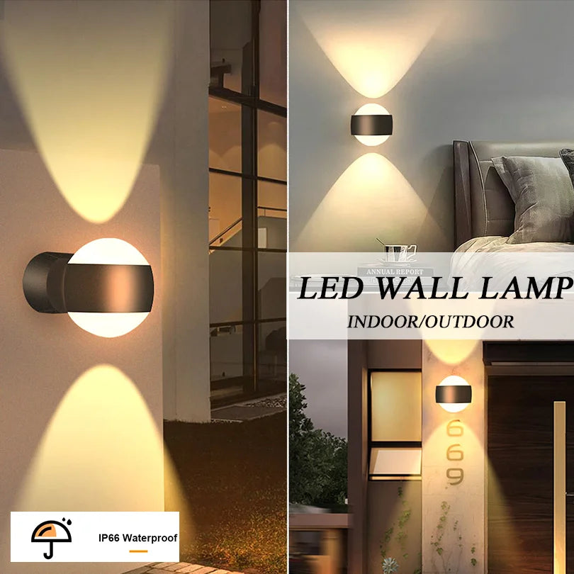 IP66 Waterproof LED Outdoor Wall Sconce