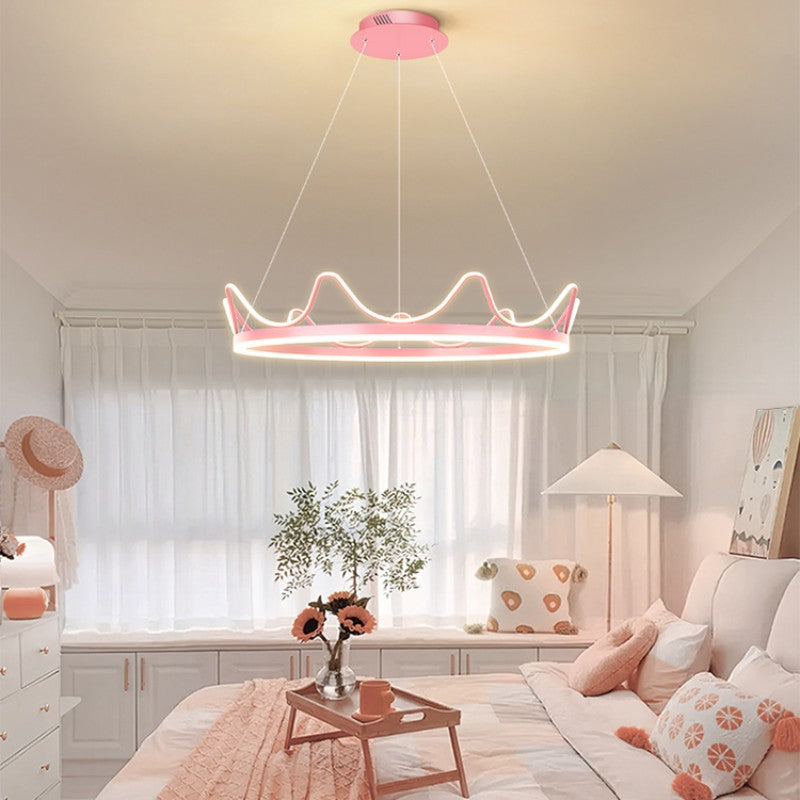 Minimalist Crown LED Pendant Chandelier