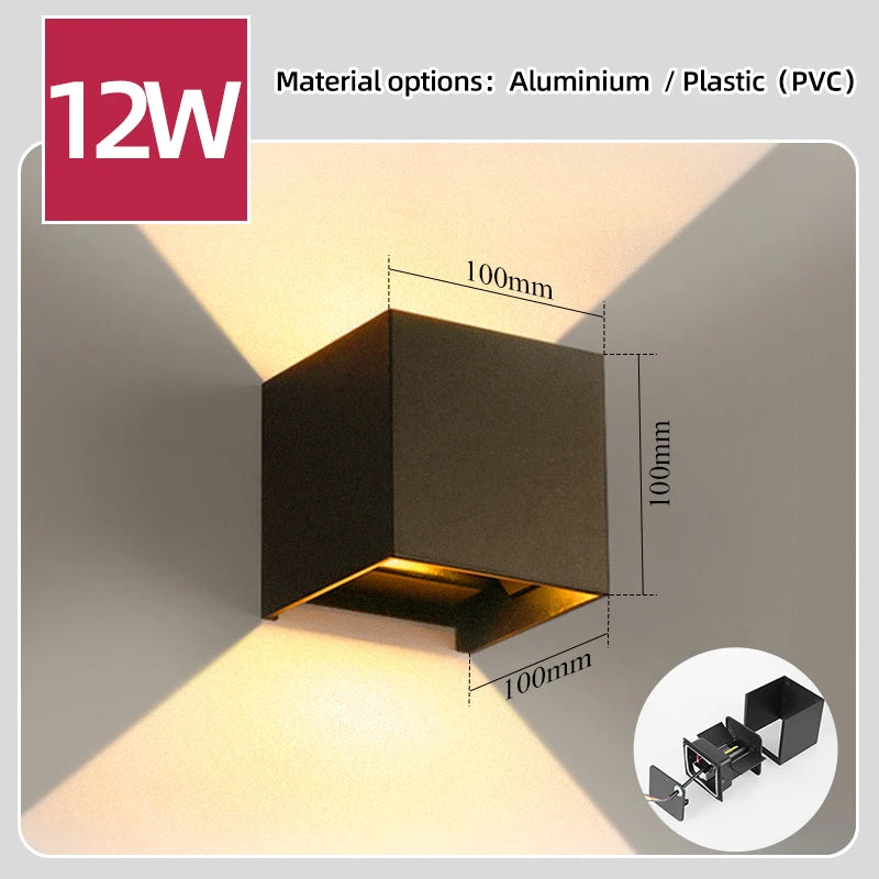 Waterproof Outdoor LED Wall Light – Aluminum
