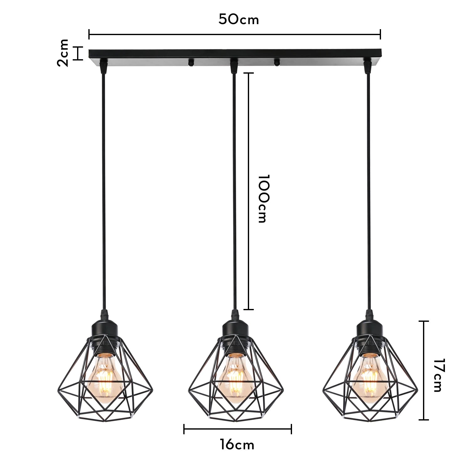 Industrial Adjustable LED Pendant Light