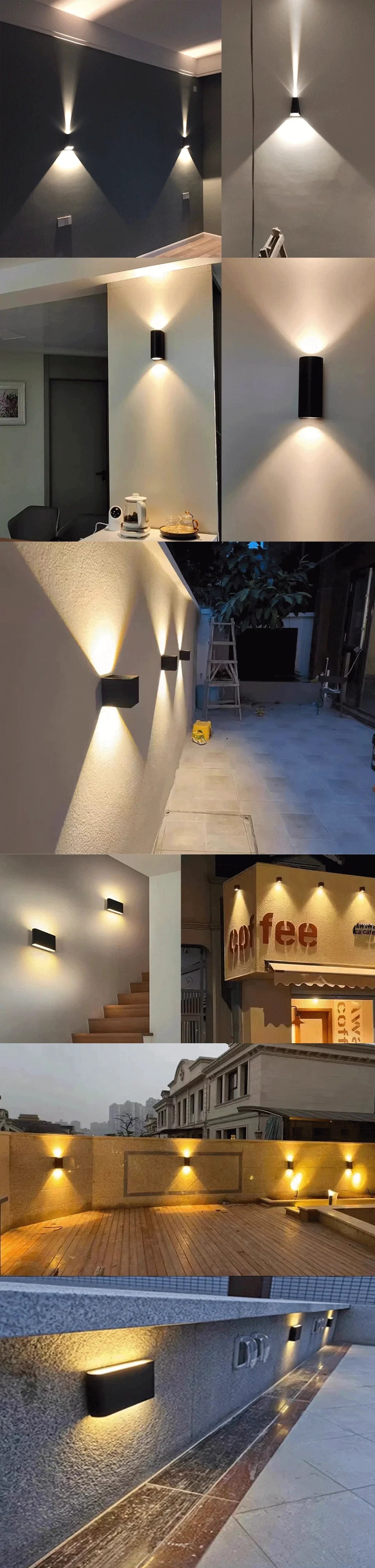 IP66 Waterproof LED Outdoor Wall Sconce