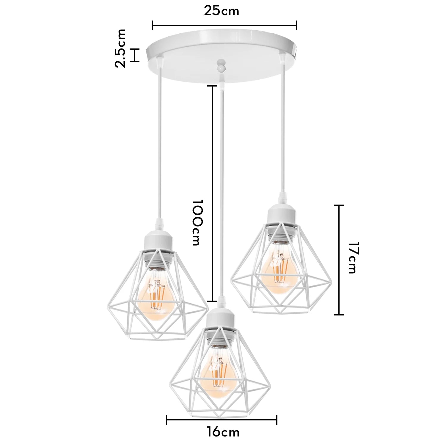 Industrial Adjustable LED Pendant Light