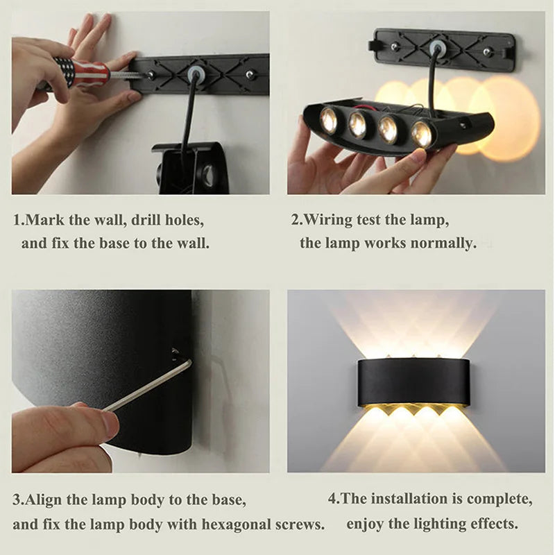 IP65 Aluminum LED Wall Light