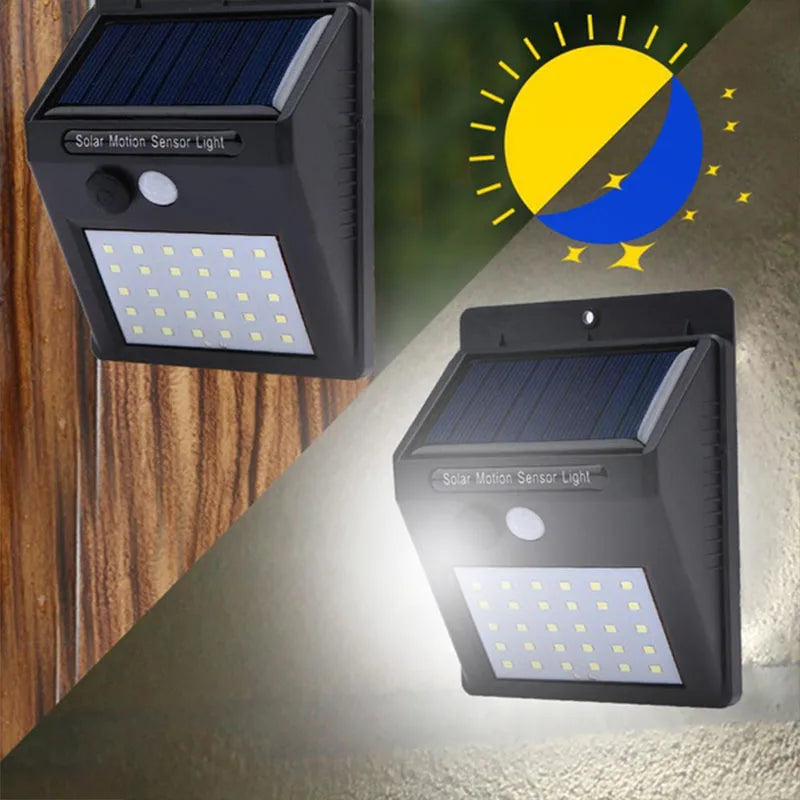 Solar LED Motion Sensor Outdoor Wall Light