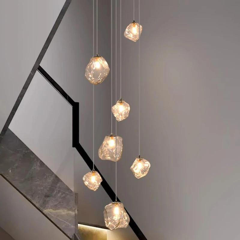 Modern LED Staircase Pendant Chandelier